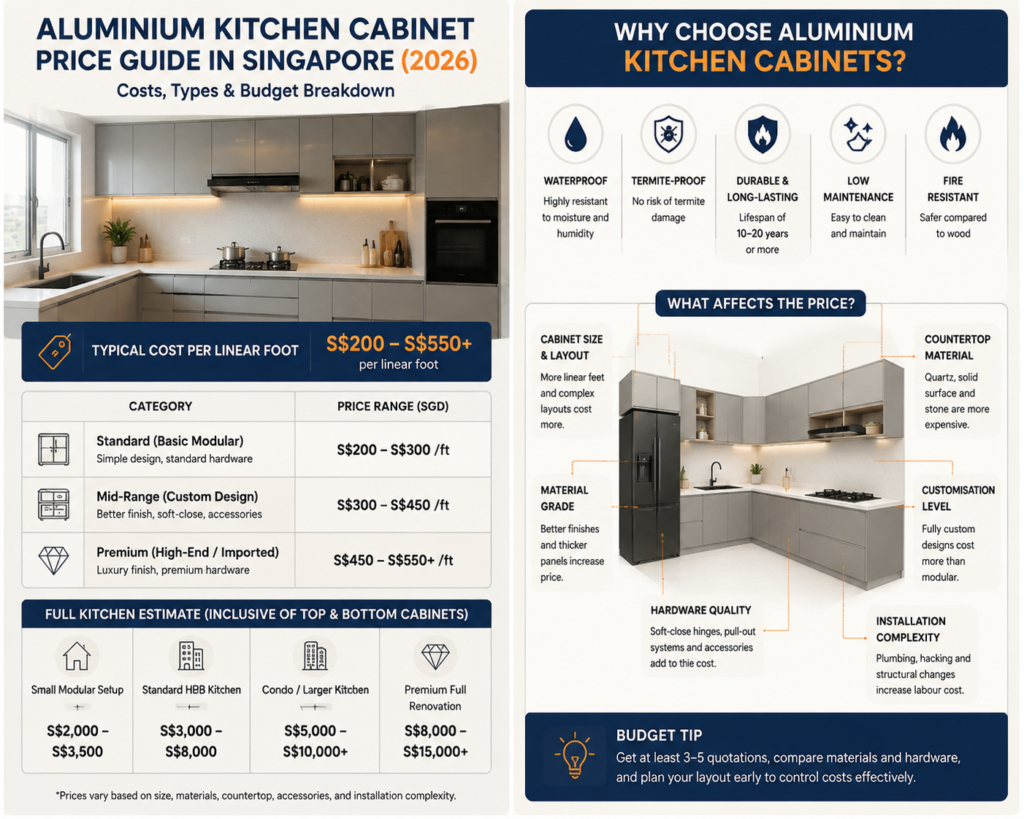 aluminium kitchen cabinet t se7en alucraft